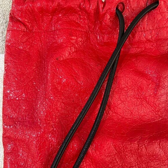 BALENCIAGA Agneau Locker Arena Backpack Red/ dust bag, Great cond. minor flaws - Picture 10 of 13